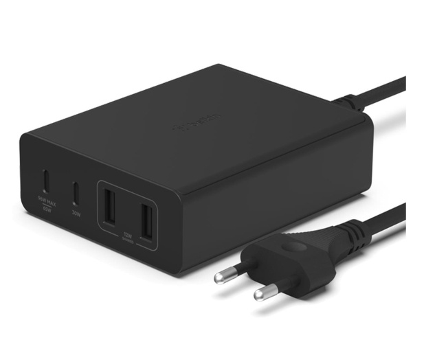 BELKIN Ładowarka 108W 4-porty GaN 2xUSB- A 2xUSB-C czarna WCH010vfBK - 1122738 - zdjęcie